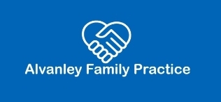An illustration of a heart and the words Alvanley Family Practice